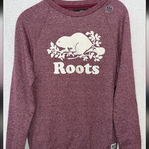 Roots Women Burgundy Crewneck Dress